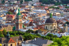 Lais Puzzle - Lviv bei Sonnenauntergang. - 2.000 Teile