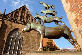 Lais Puzzle - Bremer Stadtmusikanten in der Abendsonne - 2.000 Teile