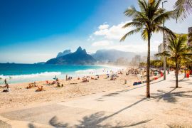 Lais Puzzle - Palmen und Zwei-Brüder-Berg am Strand von Ipanema, Rio de Janeiro - 2.000 Teile