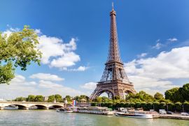 Lais Puzzle - Eiffelturm in Paris, Frankreich. Panorama der Seine im Sommer - 2.000 Teile