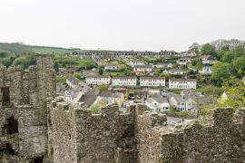Lais Puzzle - Stadt und Schloss Laugharne, Carmarthenshire, Wales - 2.000 Teile