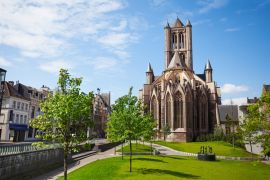 Lais Puzzle - Blick auf die St.-Nikolaus-Kirche in Gent, Belgien - 2.000 Teile
