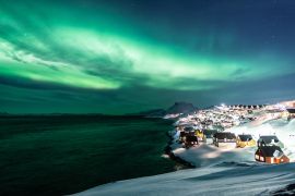 Lais Puzzle - Aurora Borealis (Nordlicht) über dem Nachthimmel von Nuuk, der Hauptstadt von Grönland - 2.000 Teile