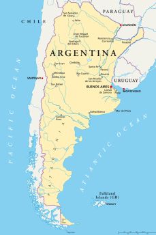 Lais Puzzle - Argentinien Karte - 2.000 Teile