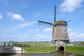 Lais Puzzle - Windmühle an der Veenhuizerkade in Heerhugowaard, Niederlande - 2.000 Teile