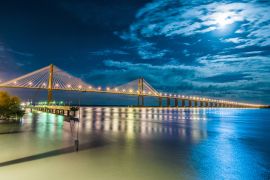 Lais Puzzle - Rosario-Victoria Brücke über den Fluss Parana, Argentinien - 2.000 Teile