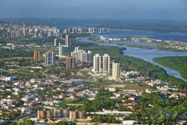 Lais Puzzle - Luftaufnahme des Flusses Sergipe bei Aracajú, der Hauptstadt des Bundesstaates Sergipe, Brasilien - 2.000 Teile