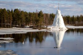 Lais Puzzle - zugefrorener See im Winter in Lycksele, Schweden - 2.000 Teile