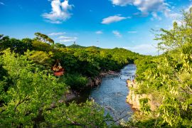 Lais Puzzle - Fluss Guatapuri und Goldsirene in Valledupar Kolumbien - 2.000 Teile