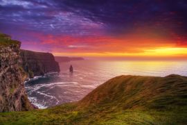 Lais Puzzle - Idyllische Cliffs of Moher bei Sonnenuntergang, Co. Clare, Irland - 2.000 Teile