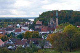 Lais Puzzle - Blick vom Geisberg über Oderberg in Brandenburg - 2.000 Teile