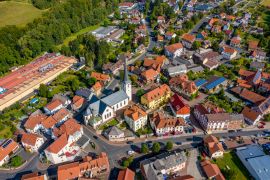 Lais Puzzle - Poppenhausen aus der Luft | Luftbilder vom Dorf Poppenhausen in Hessen - 2.000 Teile