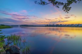 Lais Puzzle - Sonnenuntergang über dem See - Silkeborg - 2.000 Teile
