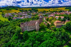 Lais Puzzle - Rothenfels in Bayern aus der Luft | Das Dorf Rothenfels aus der Luft - 2.000 Teile