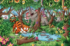 Lais Puzzle - Versteckte Chamäleons im Dschungel - Wimmelbild - 2.000 Teile