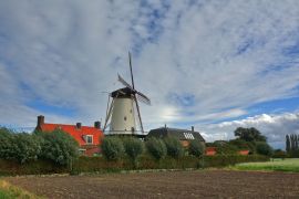Lais Puzzle - Windmühle Molen de Lelie in Koudekerke, Niederlande - 2.000 Teile