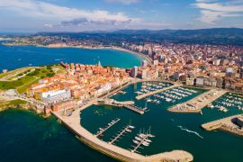 Lais Puzzle - Küste von Gijon mit Sandstrand - 2.000 Teile