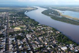 Lais Puzzle - Das Stadtzentrum von Boa Vista mit dem Fluss Branco, Brasilien - 2.000 Teile