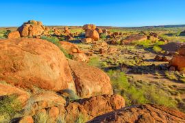Lais Puzzle - Panoramaluftaufnahme von riesigen Granitblöcken bei Karlu Karlu oder Devils Marbles im Northern Territory, Australien in der Nähe von Tennant Creek - 2.000 Teile