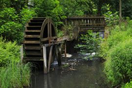 Lais Puzzle - Die Bremsdorfer Mühle am Wanderweg "Schlaubetal", Bundesland Brandenburg, Deutschland - 2.000 Teile