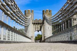 Lais Puzzle - Conwy-Hängebrücke im Conwy Castle, Conwy, Wales - 2.000 Teile