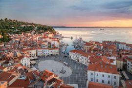 Lais Puzzle - Blick über die Altstadt von Piran, Slowenien - 2.000 Teile