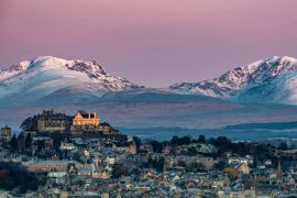 Lais Puzzle - Winterlicher Sonnenaufgang am Schloss Stirling, Schottland - 2.000 Teile