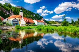 Lais Puzzle - Kallmünz im Naabtal bei Regensburg, Oberpfalz, Bayern, Deutschland - 2.000 Teile