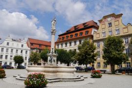 Lais Puzzle - Karlsplatz mit Marienbrunnen in Neuburg an der Donau - 2.000 Teile