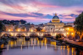 Lais Puzzle - Sonnenuntergang Aussicht Petersdom, Rom - 2.000 Teile