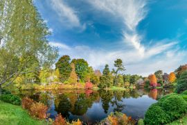 Lais Puzzle - Panoramablick auf Hadlock Pond im Herbst. Drei Farben des Acadia National Park, Maine - 2.000 Teile