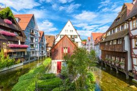 Lais Puzzle - Straßenansicht in der Altstadt von Ulm, Baden Württemberg, Deutschland - 2.000 Teile