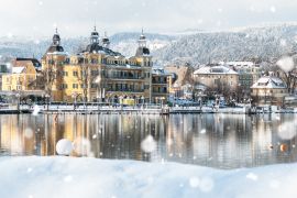 Lais Puzzle - Velden, Schloss am Wörthersee, Wintermärchen in Kärnten, Österreich - 2.000 Teile