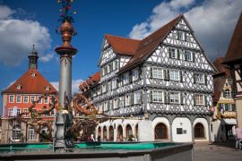 Lais Puzzle - ansicht von schorndorf mittelalterliche stadt deutschland baden württemberg remstal - 2.000 Teile