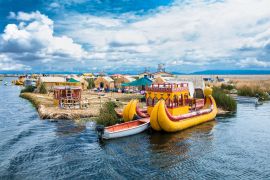 Lais Puzzle - Uros schwimmende Inseln auf Titicaca See in Puno, Peru, Südamerika - 2.000 Teile