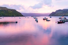 Lais Puzzle - Pink Sunset in Portree Harbor, Isle of Skye - 2.000 Teile