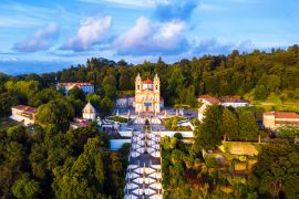 Lais Puzzle - Luftaufnahme der Kathedrale Bom Jesus do Monte in Braga, Portugal, am Abend - 2.000 Teile