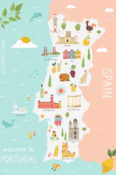 Lais Puzzle - Karte, Portugal - 2.000 Teile