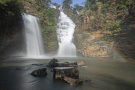 Lais Puzzle - Tirathgarh-Wasserfall bei Jagdalpur, Chhattisgarh, Indien - 2.000 Teile