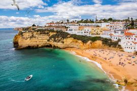 Lais Puzzle - Fischerdorf Carvoeiro mit schönem Strand, Algarve, Portugal - 2.000 Teile