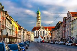 Lais Puzzle - Blick auf die Basilika der SS. Ulrich und Afra in der Stadt Augsburg, Deutschland - 2.000 Teile