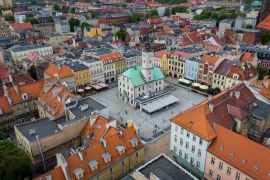 Lais Puzzle - Stadt Gliwice - Panorama der Stadt - Marktplatz Polen - 2.000 Teile