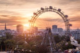 Lais Puzzle - Blick auf den Prater mit Riesenrad und Skyline, Wien, Österreich - 2.000 Teile