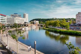 Lais Puzzle - Blick auf die Stadt Saarbrücken, Saarland, Deutschland. - 2.000 Teile