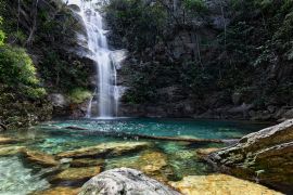 Lais Puzzle - Santa Barbara Wasserfall, Cavalcante, Chapada dos Veadeiros, Goias, Brasilien - 2.000 Teile