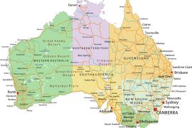 Lais Puzzle - Australien - Karte des Kontinents - 2.000 Teile