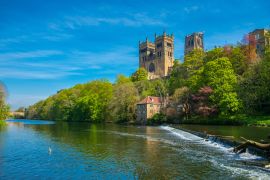 Lais Puzzle - Die Kathedrale von Durham und der Fluss Wear im Frühling in Durham, England - 2.000 Teile