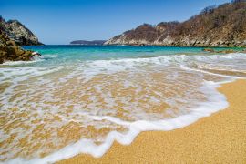 Lais Puzzle - Paradiesischer Sandstrand mit türkisblauem Wasser in Huatulco, Oaxaca, Mexiko - 2.000 Teile