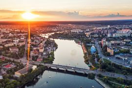 Lais Puzzle - Stadtfluss Winnyzja Ukraine - 2.000 Teile