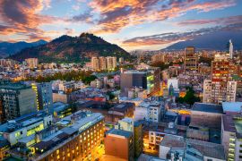 Lais Puzzle - Abendpanorama von Santiago de Chile - 2.000 Teile